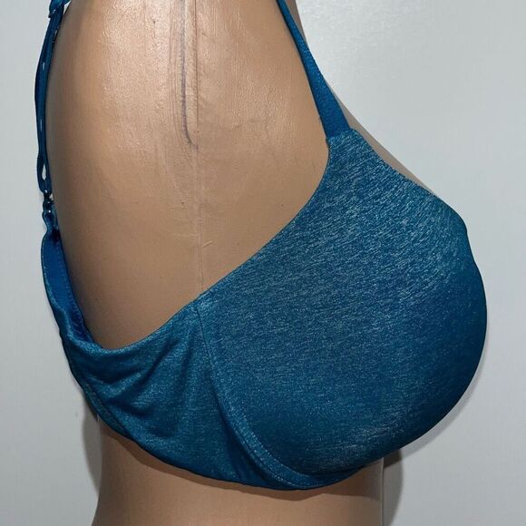Victoria's Secret Women's Blue Heather Uplift Semi Demi Underwire Bra Size 38D - Picture 6 of 11
